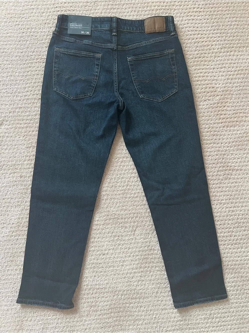 American Eagle Outfitters Airflex+ Indigo Slim Straight Jeans